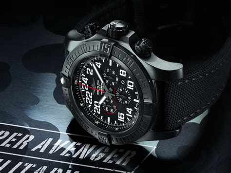 breitling super avenger black|breitling super avenger ii military.